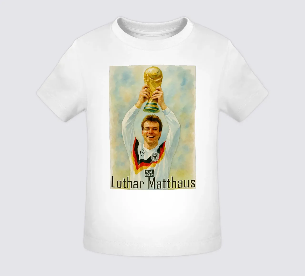 Lothar Matthaus Riparare Immaginazione Ridisegnare maglietta neonato da MOKAIYA