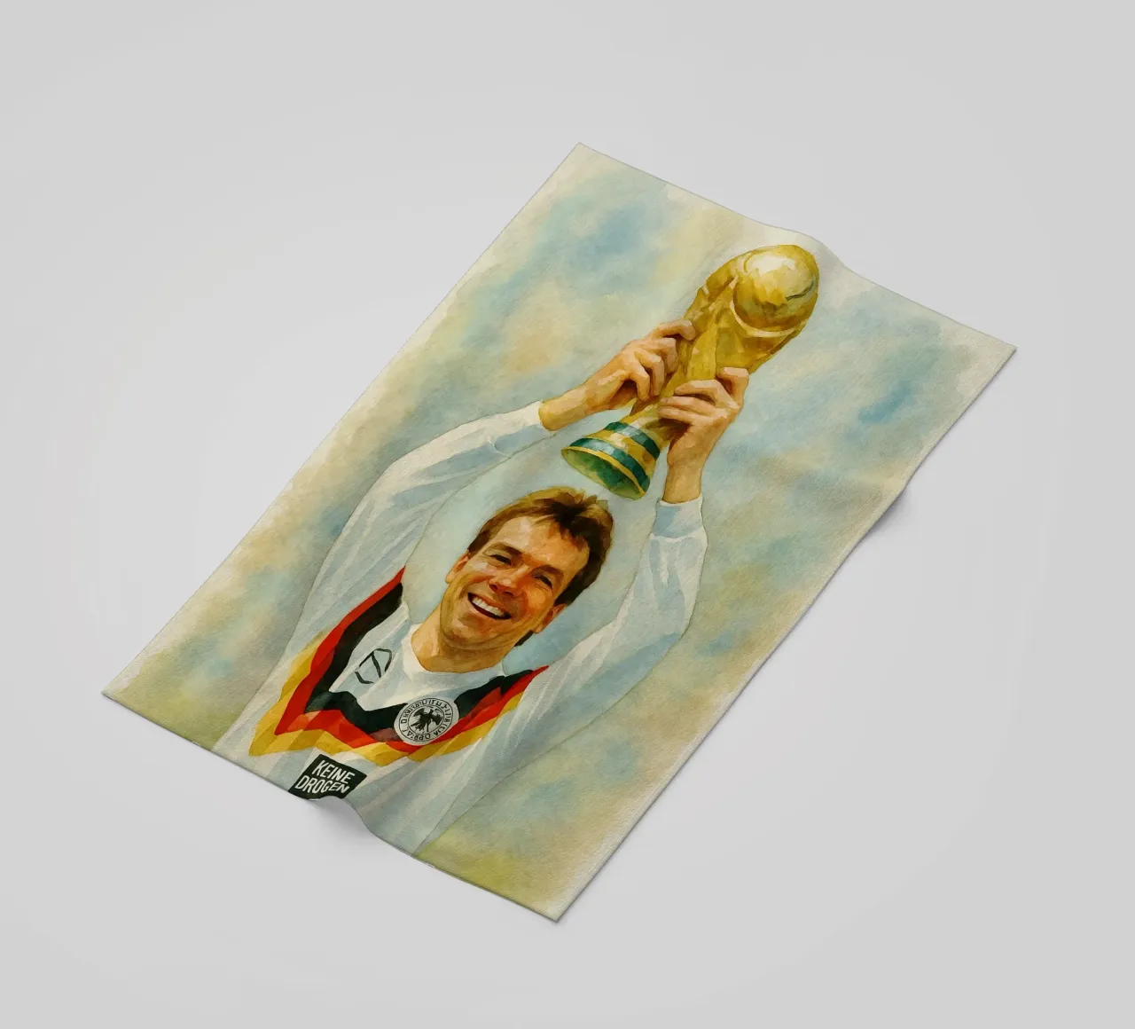 Lothar Matthaus Riparare Immaginazione Ridisegnare telo mare da MOKAIYA