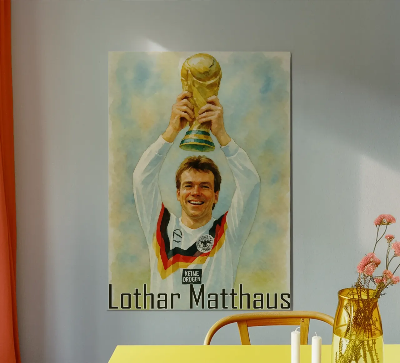 Lothar Matthaus Riparare Immaginazione Ridisegnare alluminio dibond da MOKAIYA