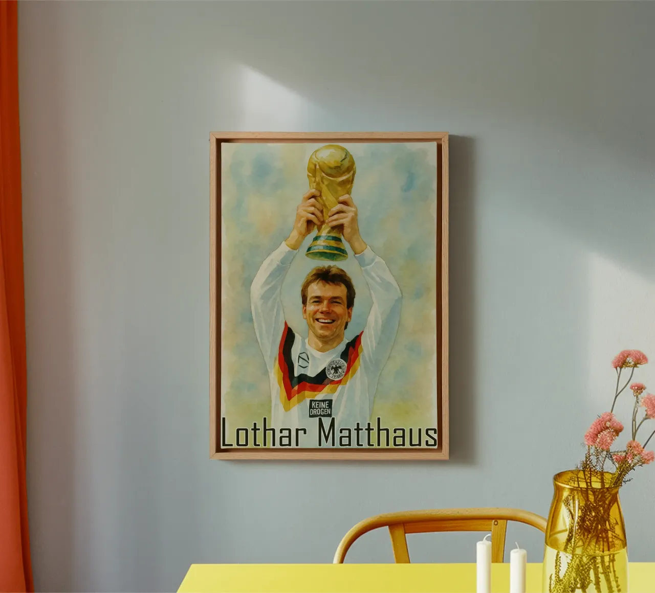 Lothar Matthaus Riparare Immaginazione Ridisegnare tela da MOKAIYA
