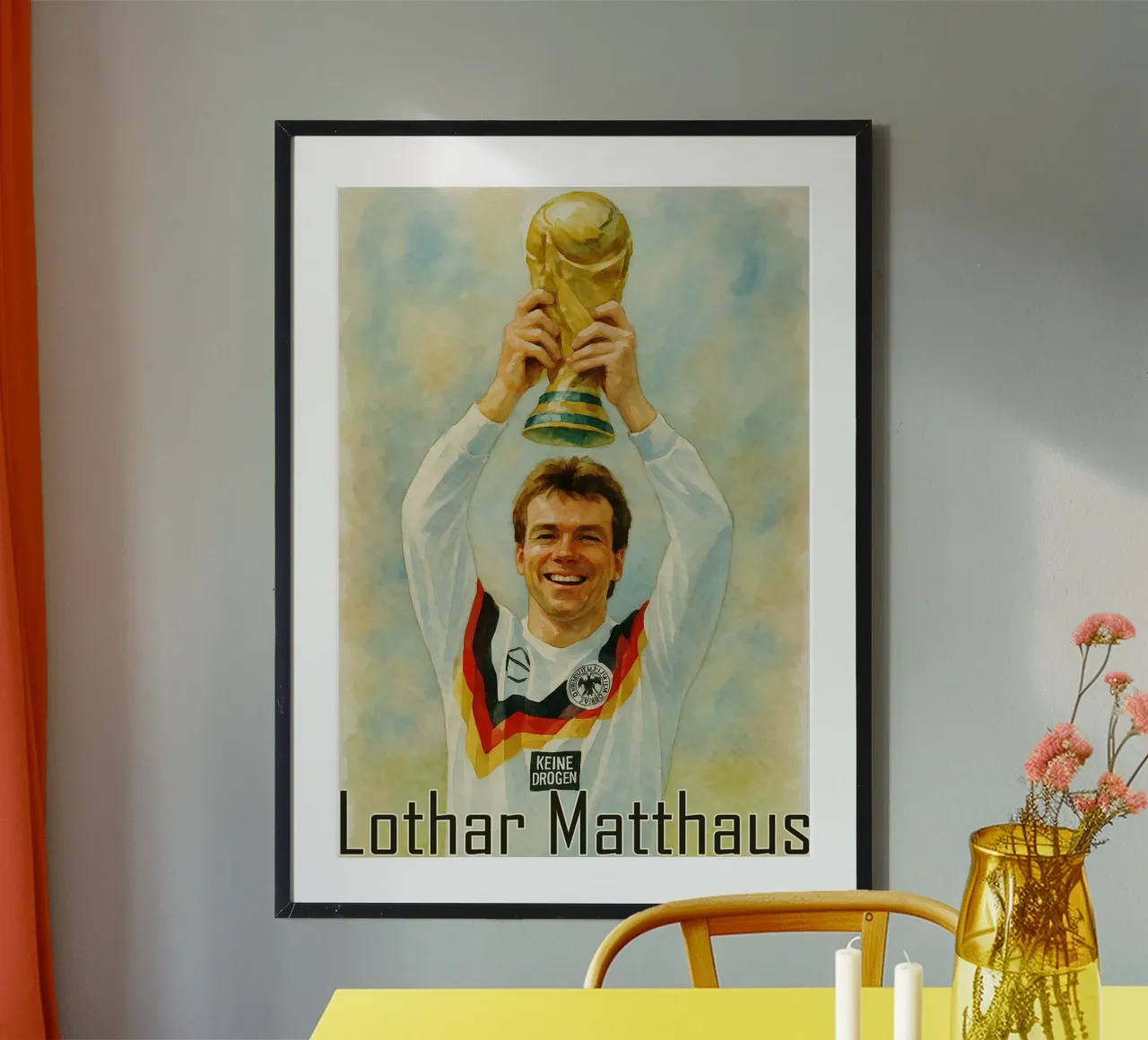 Lothar Matthaus Riparare Immaginazione Ridisegnare carta hahnemühle da MOKAIYA