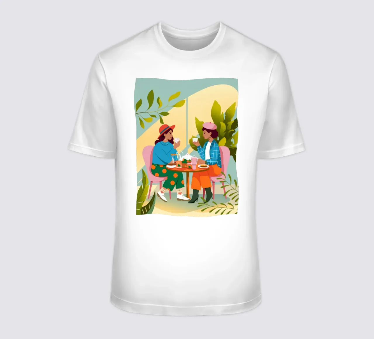 Chat di charme al bar t-shirt da Fine Sanctuary