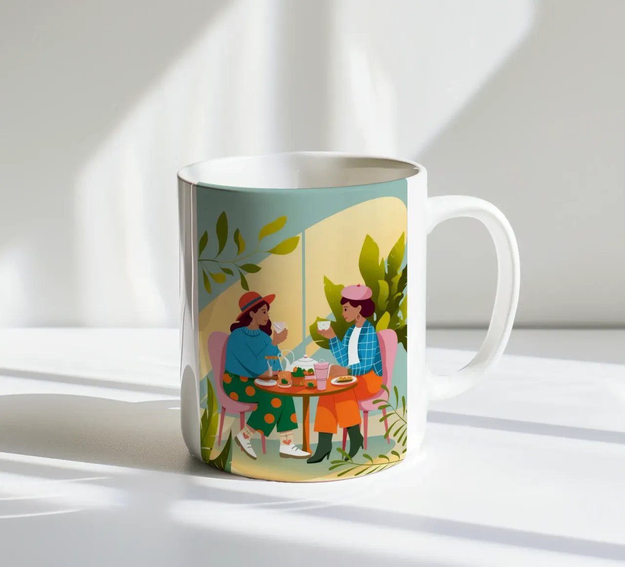 Chat di charme al bar tazza in ceramica da Fine Sanctuary