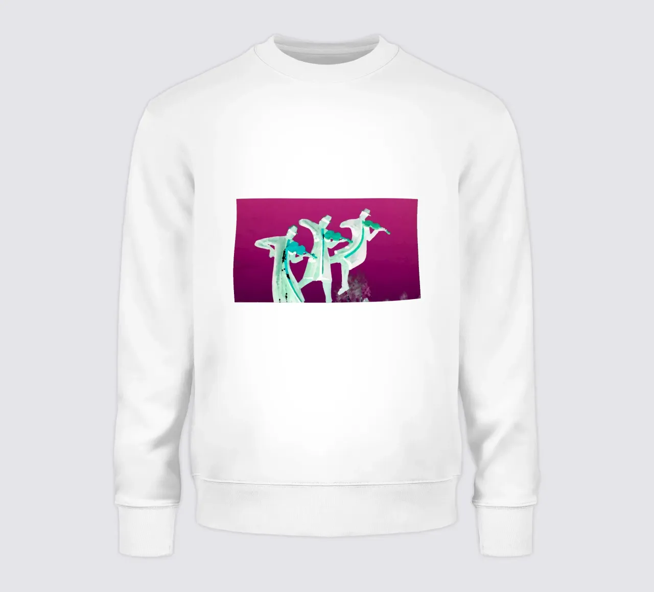 Musicians in purple sweatshirt by Massimo Frascogna