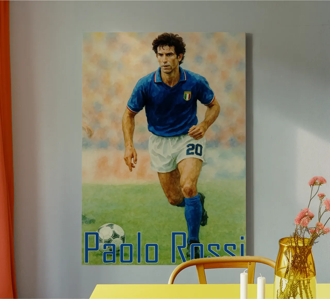 Paolo Rossi Repainting Imagination Redrawing canvas by MOKAIYA