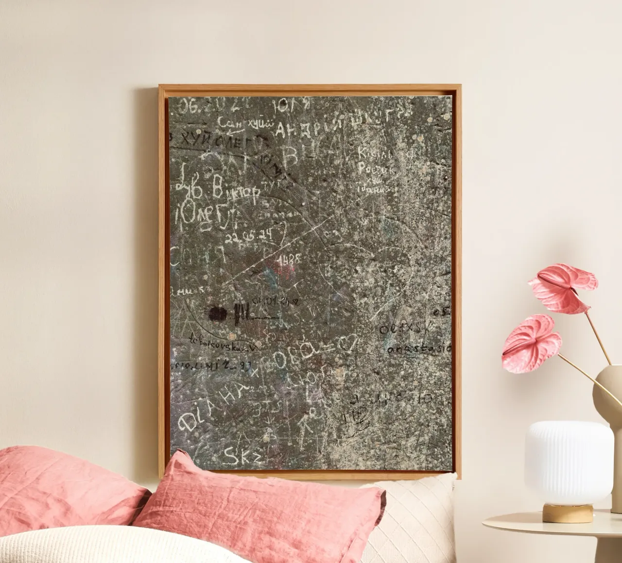 Stone Memories canvas met Baklijst van ChiasMata CozMos