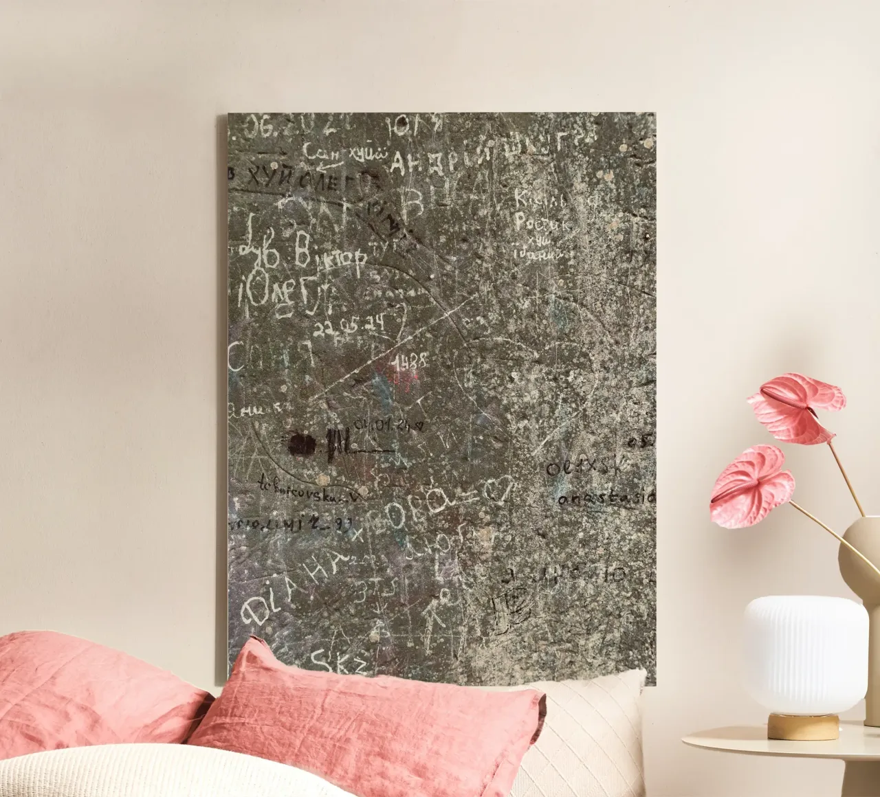 Stone Memories canvas met Baklijst van ChiasMata CozMos