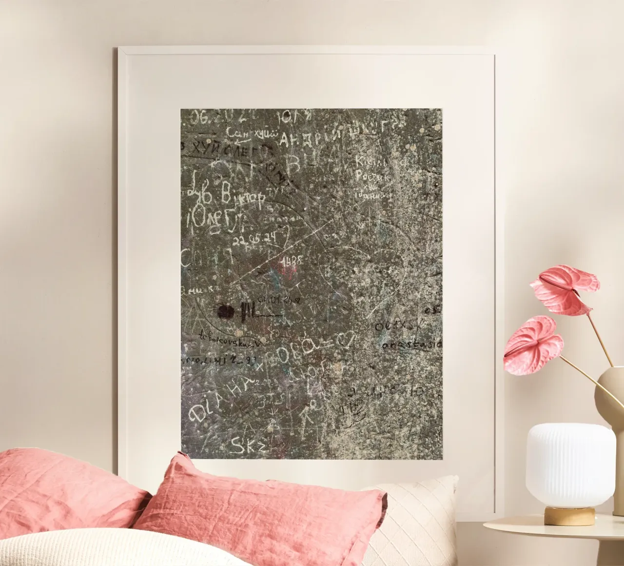 Stone Memories poster con telaio in legno da ChiasMata CozMos