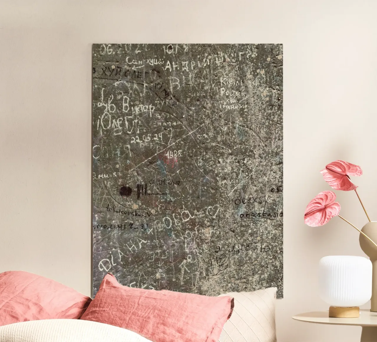 Stone Memories poster con telaio in legno da ChiasMata CozMos