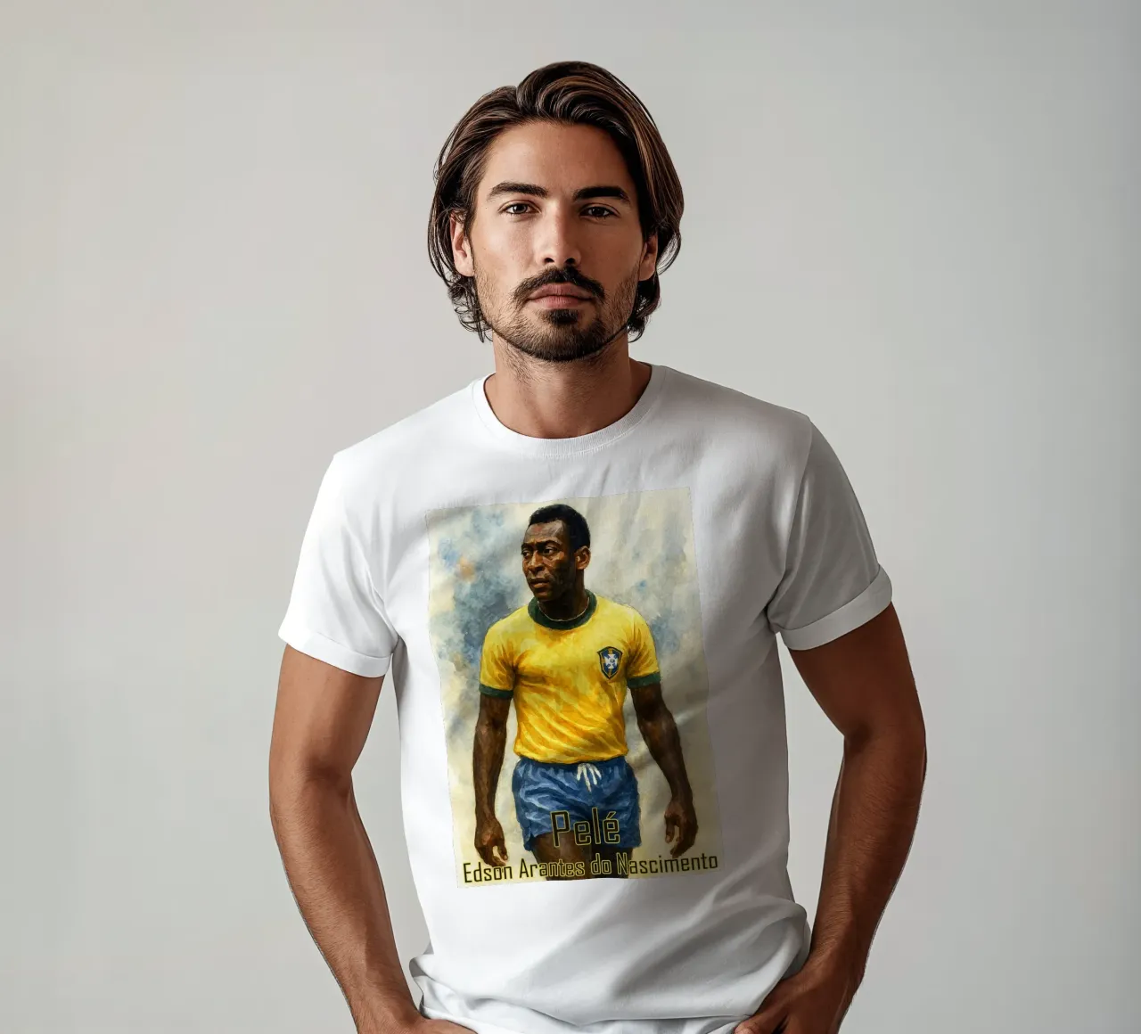 Pele Repainting Imagination Redrawing t-shirt by MOKAIYA