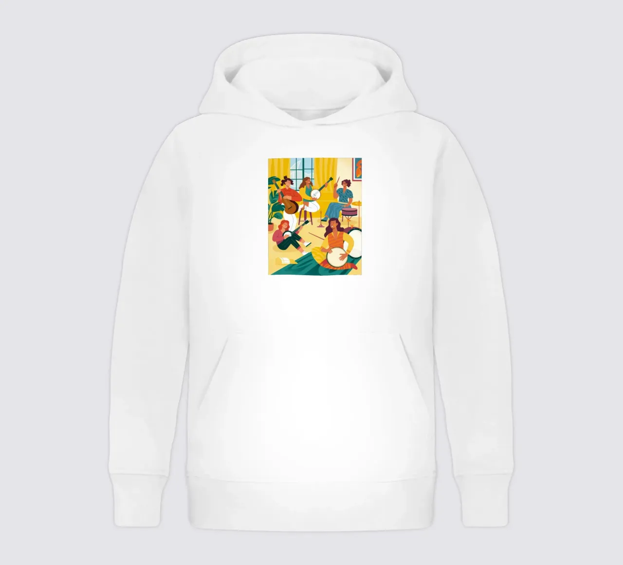 Ensemble musicale gioioso felpa bambino con cappuccio da Fine Sanctuary