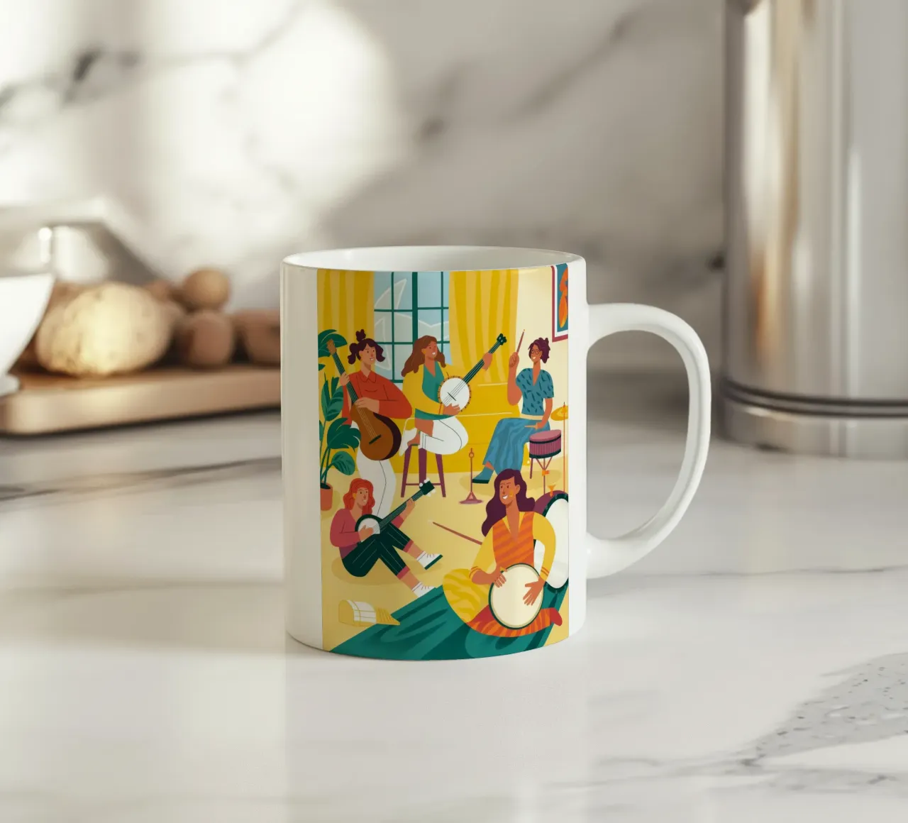 Ensemble musicale gioioso tazza in ceramica da Fine Sanctuary