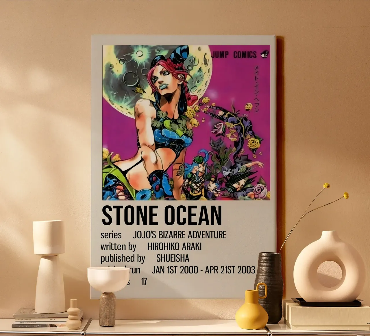 STONE OCEAN canvas met Baklijst van Totoya