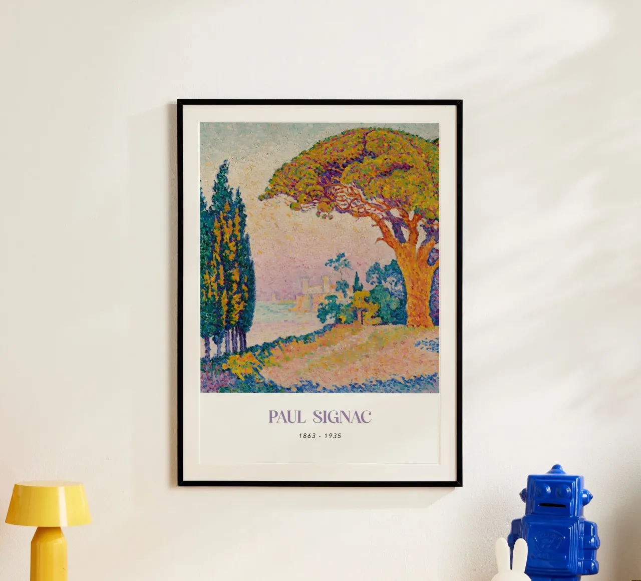 Signac Le Pin de Bertaud Pointillistisch landschap Print hahnemühle van NorwesClub