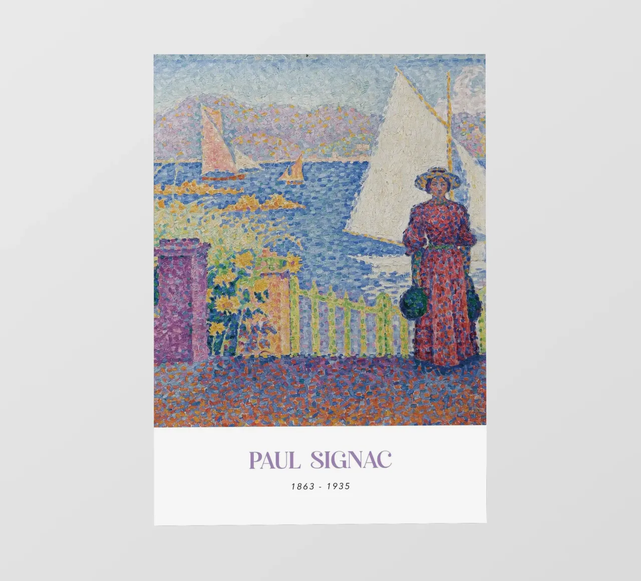 Signac Gate St Tropez Pointillist Coastal Art Print pvc cover by NorwesClub