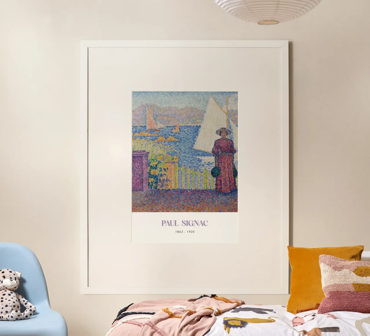 Signac Gate St Tropez Pointillist Coastal Art Print hahnemühle by NorwesClub