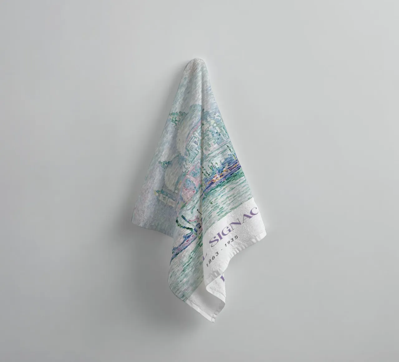 Signac Venetië Groet Pointillist Stadsgezicht Print badhanddoek van NorwesClub