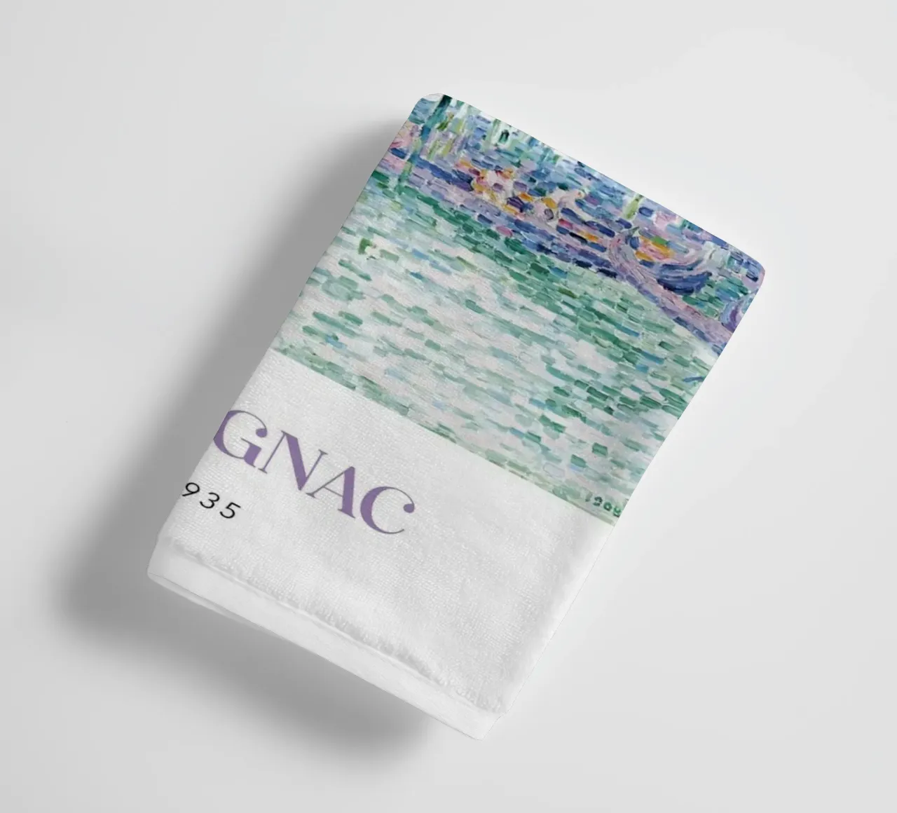 Signac Venetië Groet Pointillist Stadsgezicht Print badhanddoek van NorwesClub
