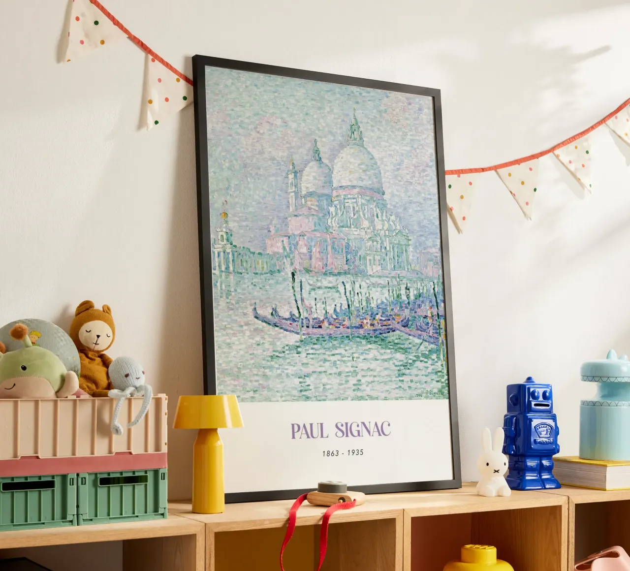Signac Venetië Groet Pointillist Stadsgezicht Print hahnemühle van NorwesClub