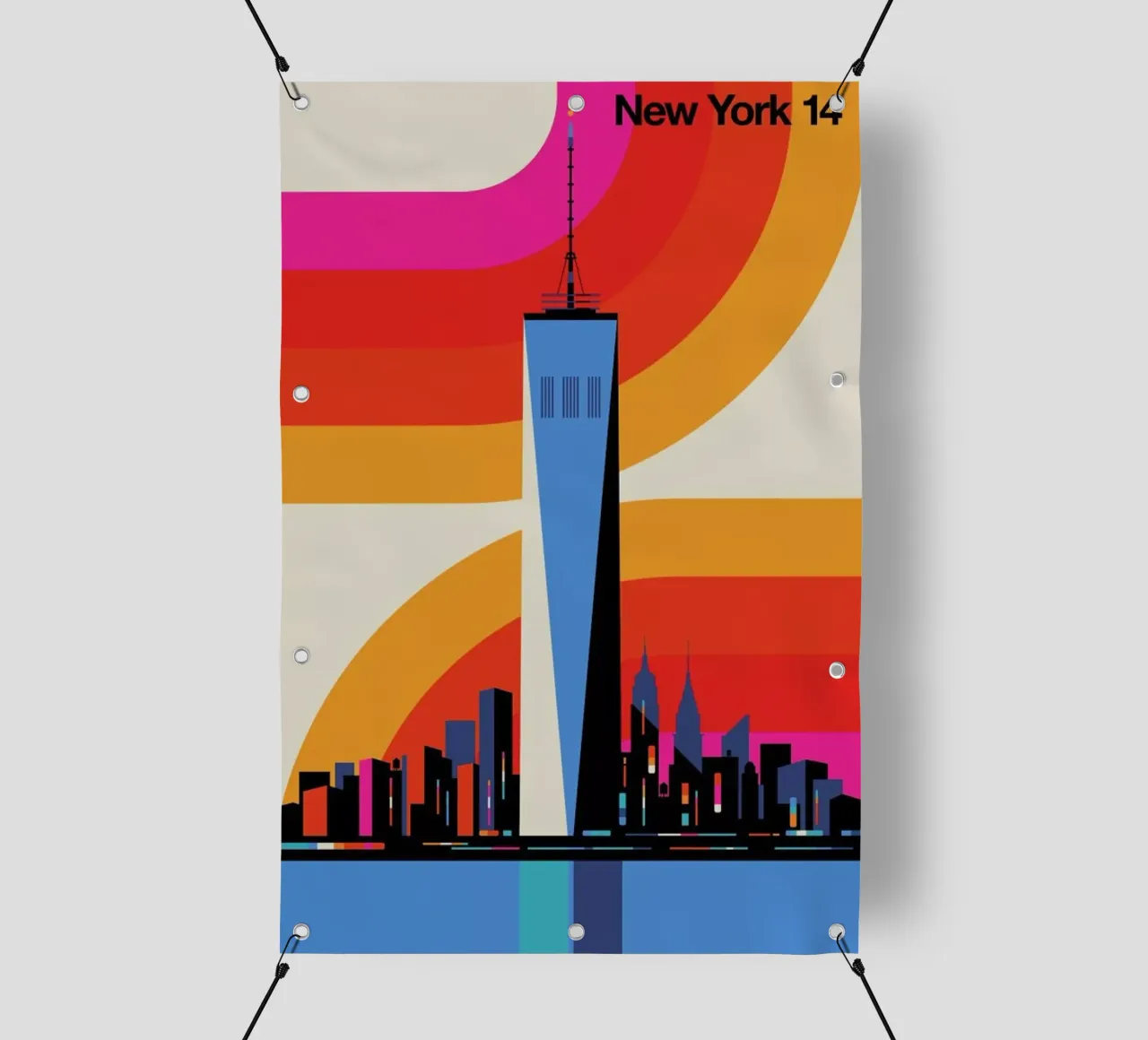 New York 14 telo in pvc da Bo Lundberg