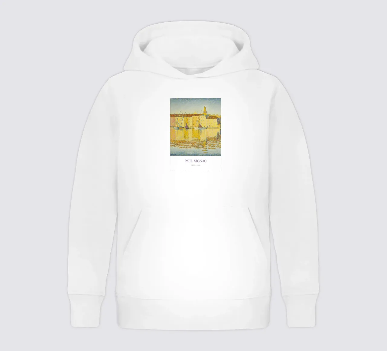 Signac Port St Tropez Pointillist Hafen Kunstdruck Kinder Hoodie von NorwesClub
