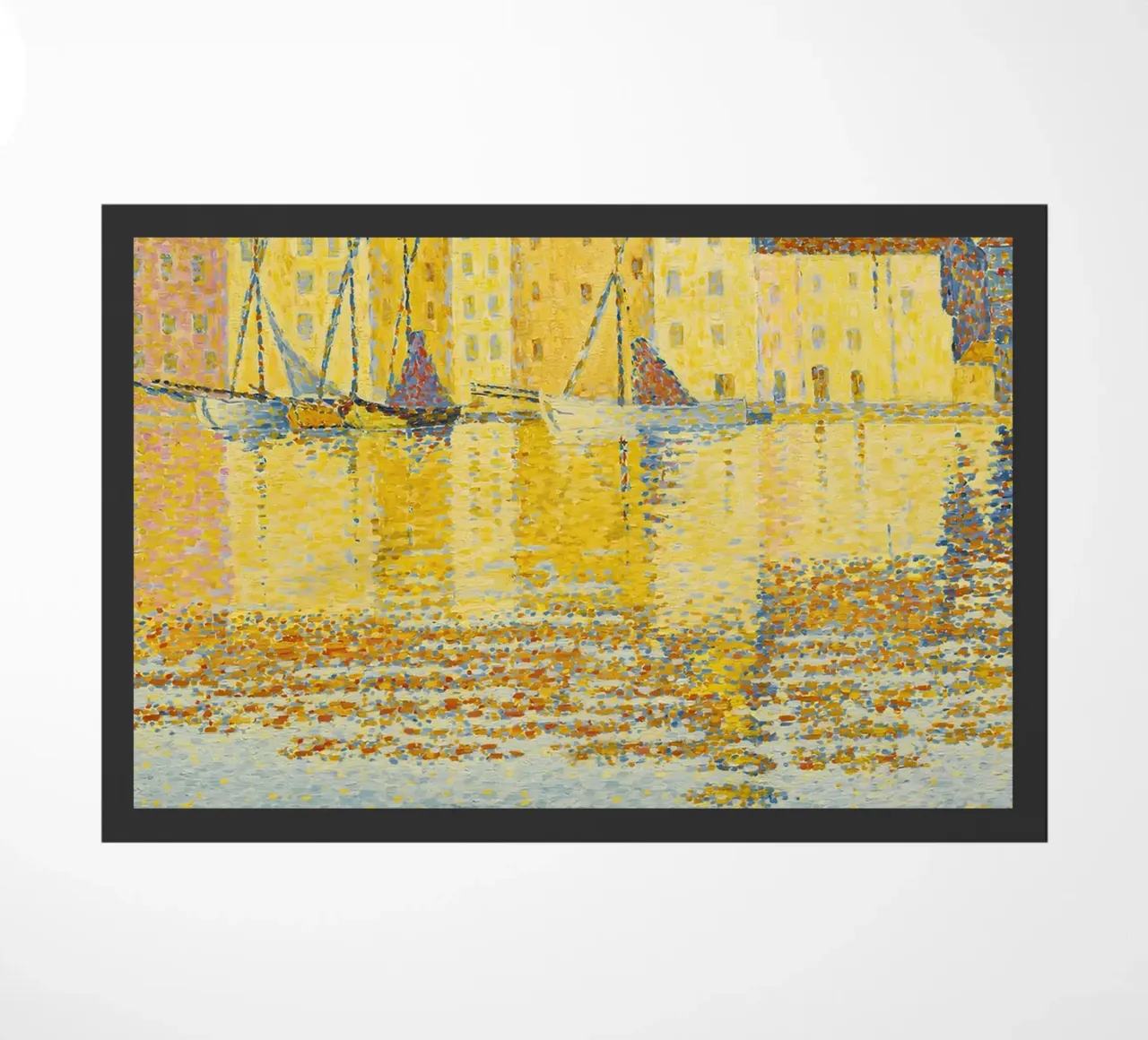 Stampa d'arte Signac Port St Tropez Pointillist Harbor zerbino da NorwesClub