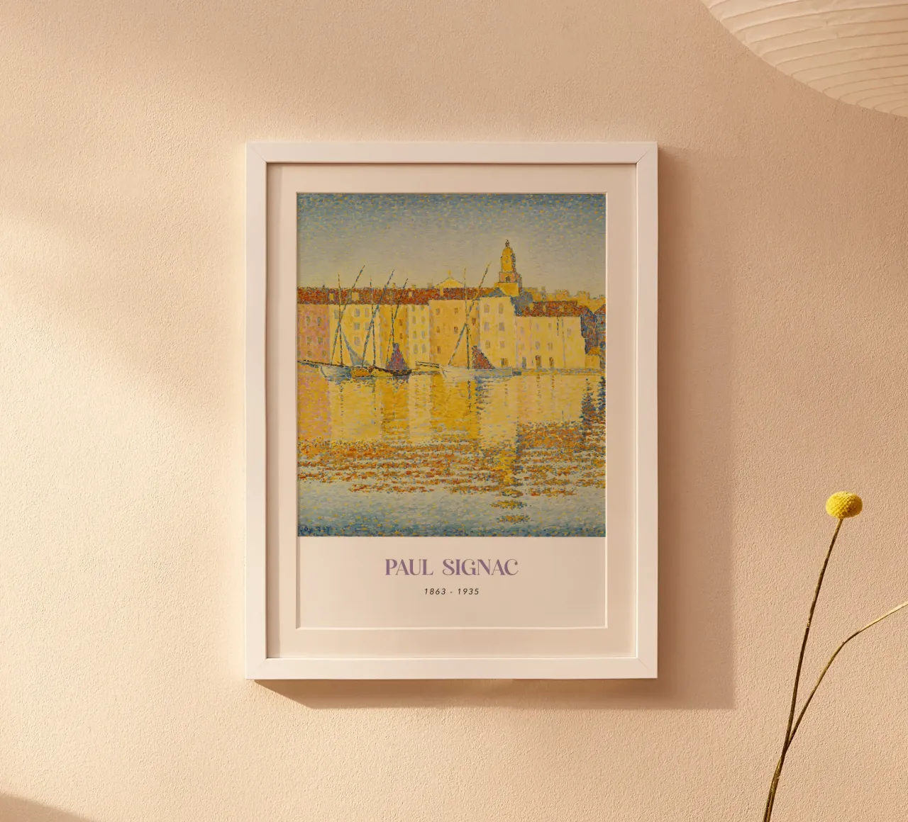 Signac Port St Tropez Pointillist Harbor Art Print hahnemühle van NorwesClub