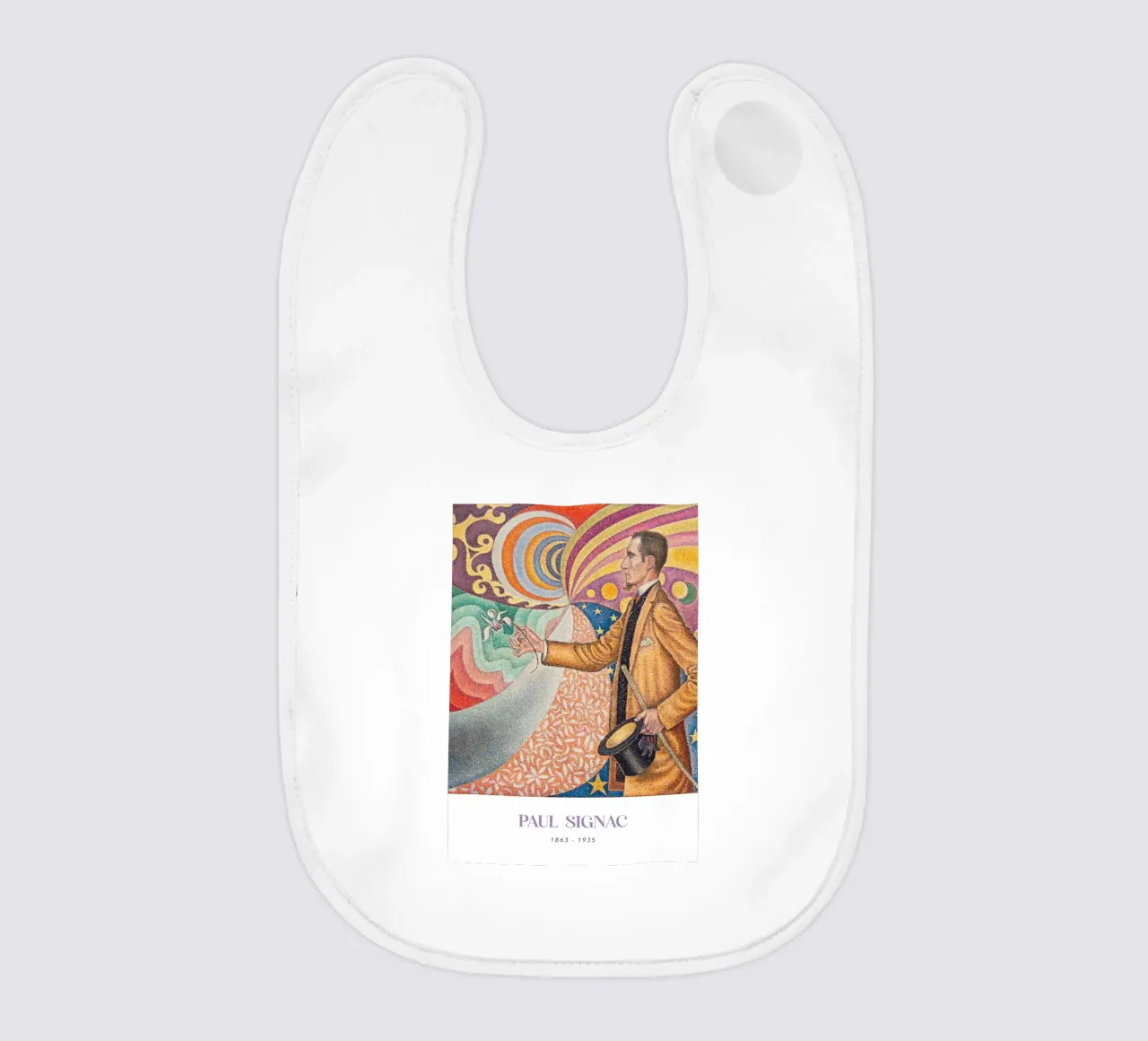 Signac Porträt Fénéon Pointillist Abstract Art Print Babylätzchen von NorwesClub