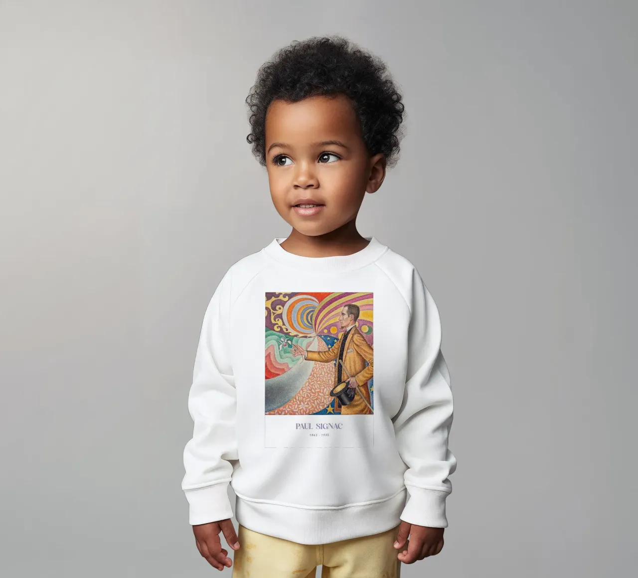 Signac Portrait Fénéon Pointillist Abstract Art Print sweat pour bébé de NorwesClub