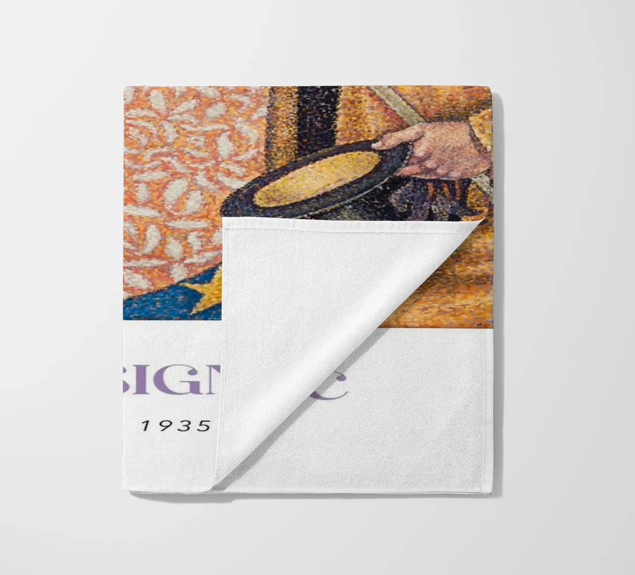 Signac Porträt Fénéon Pointillist Abstract Art Print Strandtuch von NorwesClub