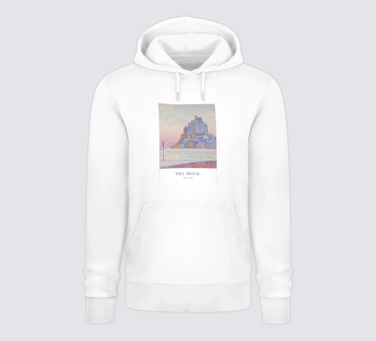 Signac Mont Saint-Michel Pointillist Art Print hoodie by NorwesClub