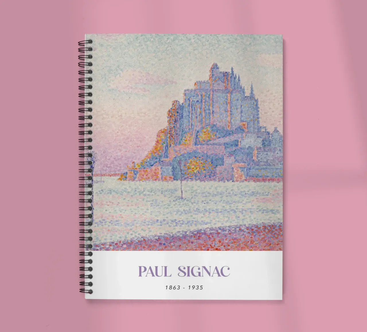 Signac Mont Saint-Michel Pointillist Art Print Ringbuch von NorwesClub