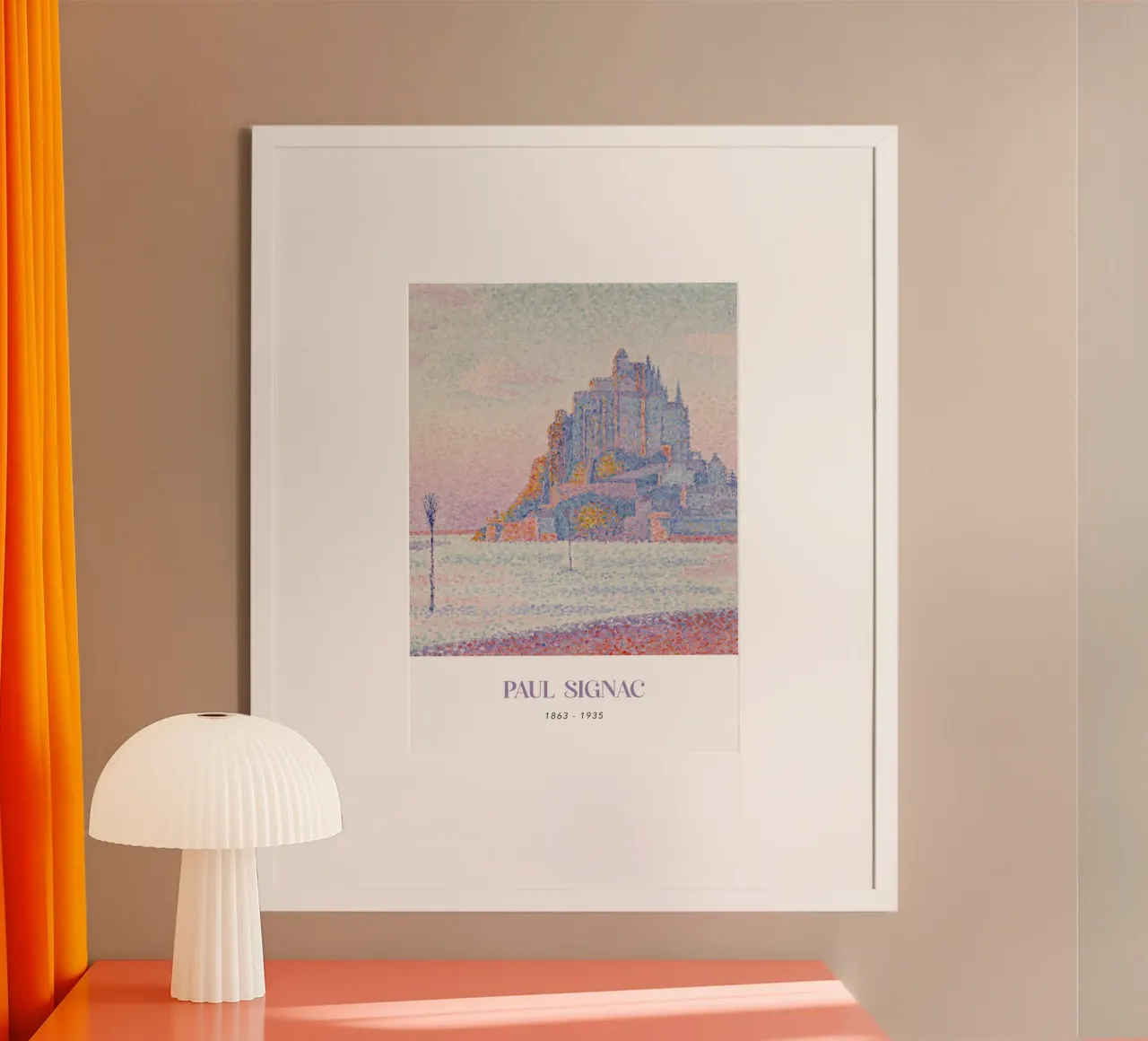 Signac Mont Saint-Michel Pointillist Art Print Hahnemühle von NorwesClub
