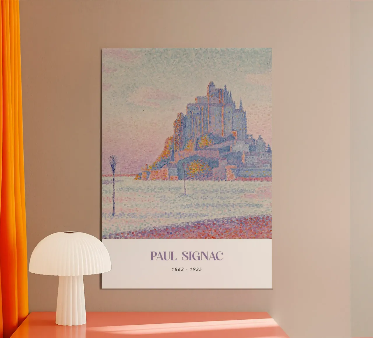 Signac Mont Saint-Michel Pointillist Art Print Hahnemühle von NorwesClub