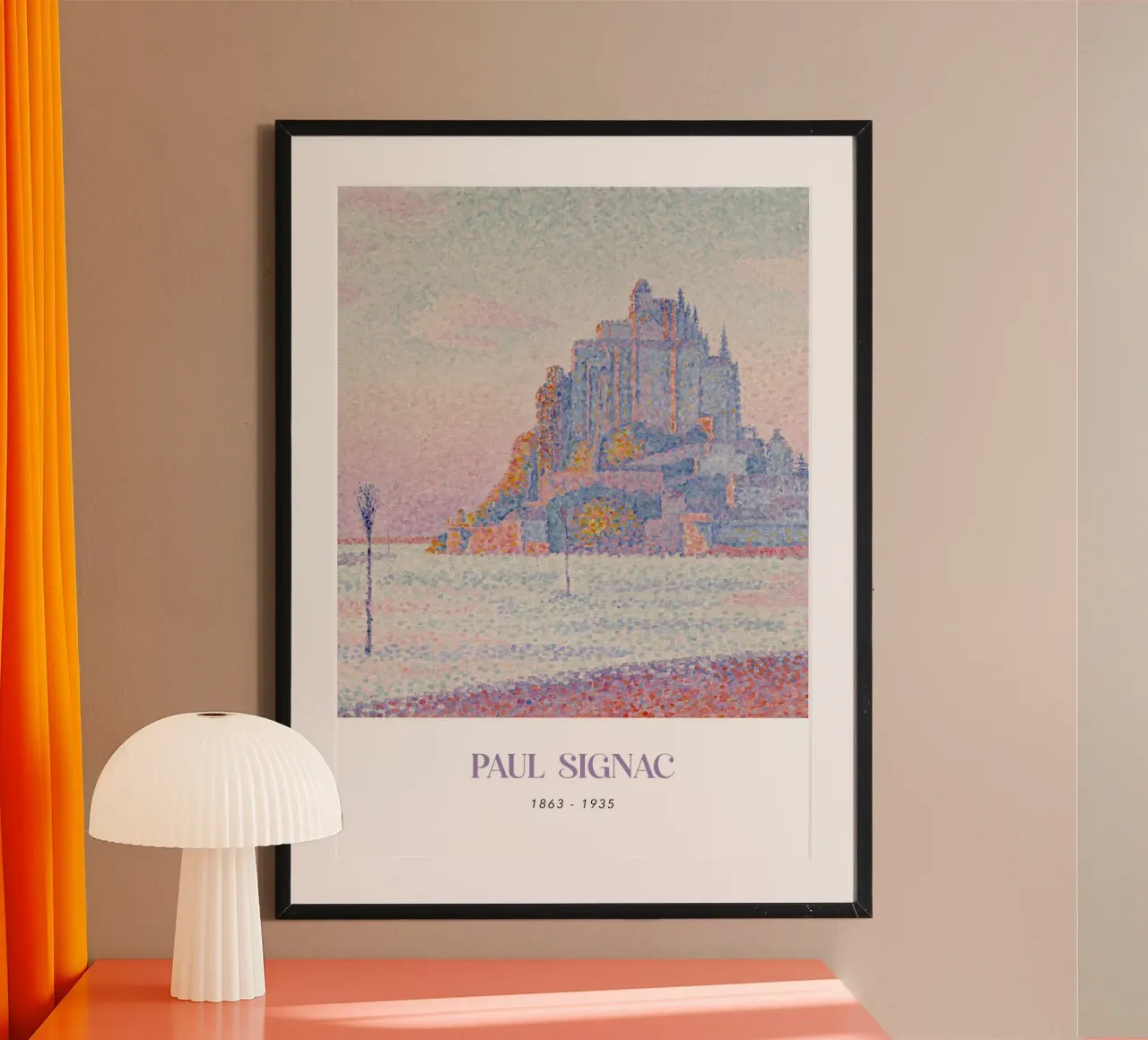 Signac Mont Saint-Michel Pointillist Art Print Hahnemühle von NorwesClub