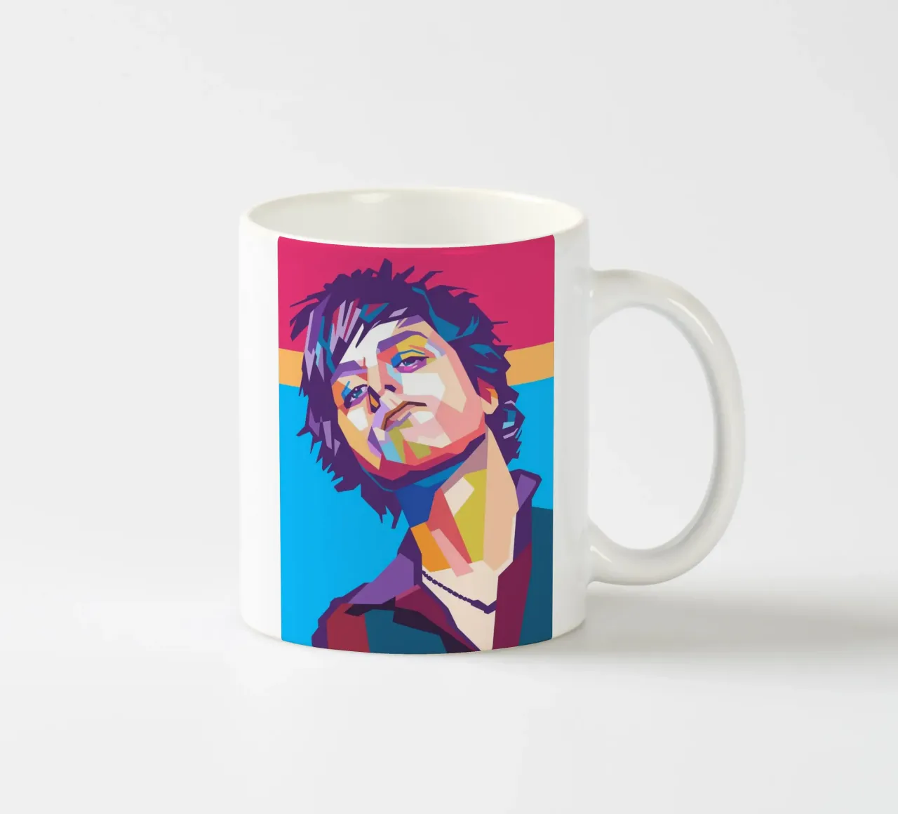 Billie Joe Armstrong pop art tazza in ceramica da Hantamrata