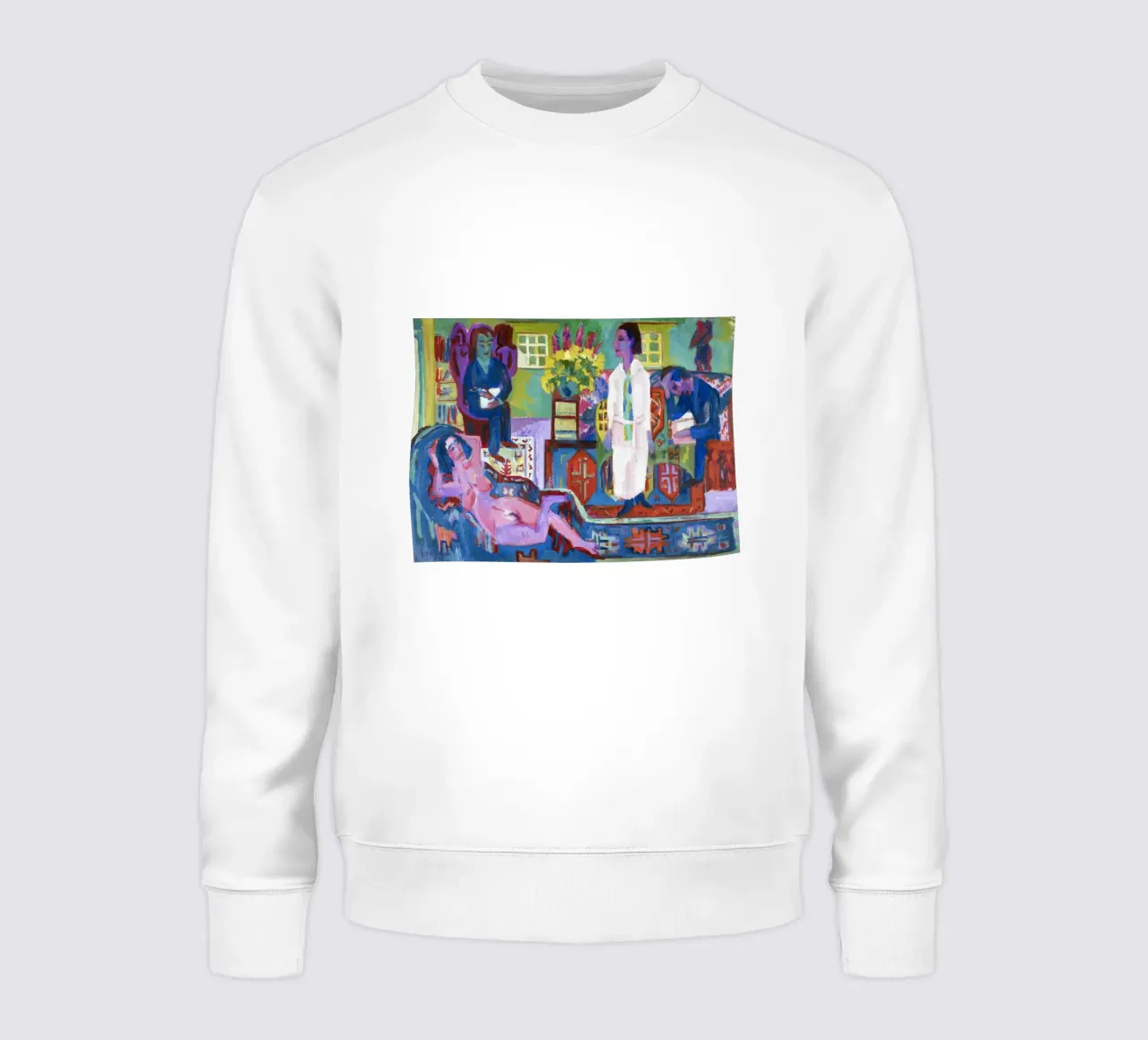 Kirchner Modern Bohemia German Expressionist Print sudadera de NorwesClub