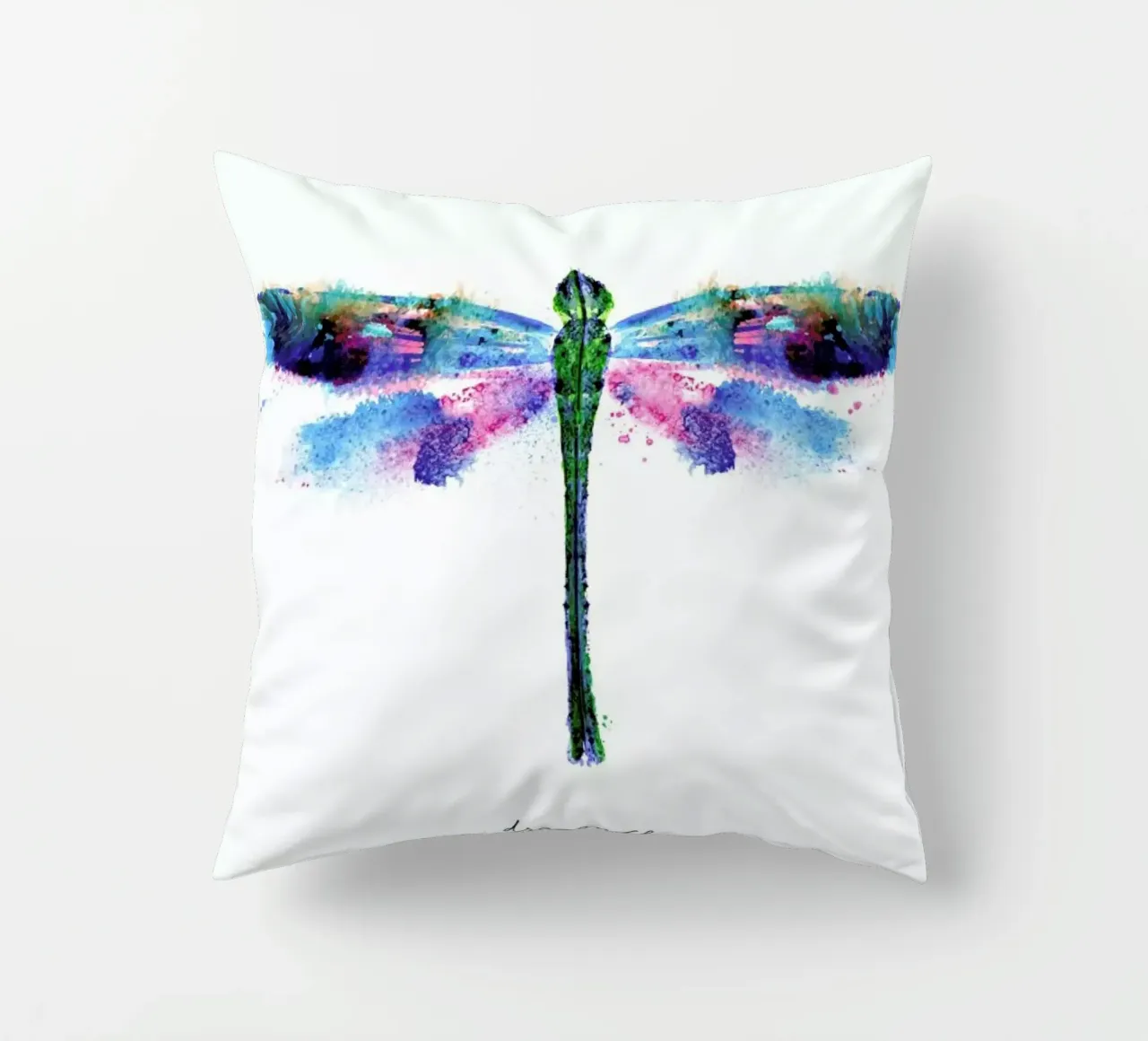 Ink Dragonfly Iridescent II cuscino da Flora & Fauna