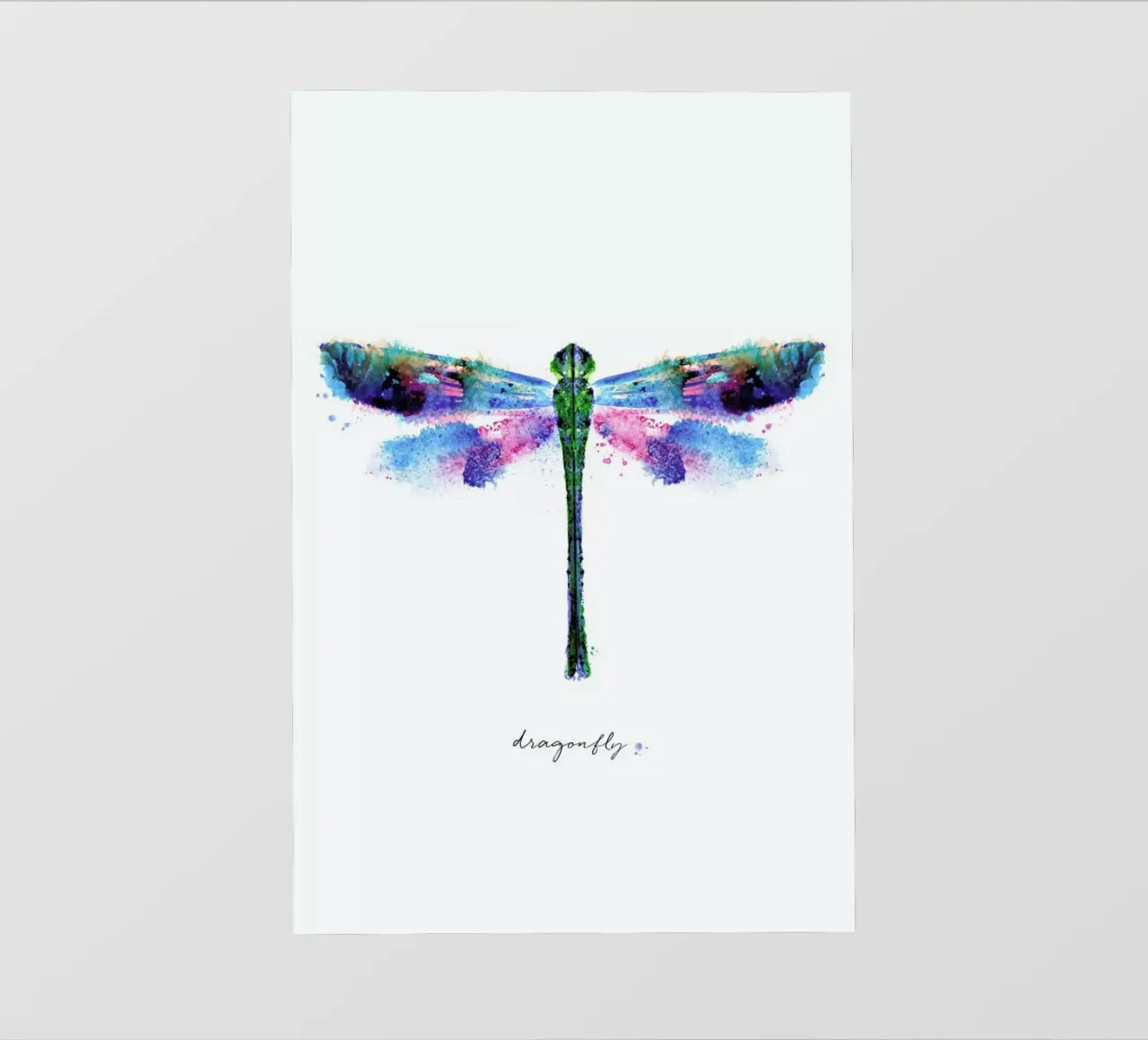Ink Dragonfly Iridescent II pellicola backlit da Flora & Fauna