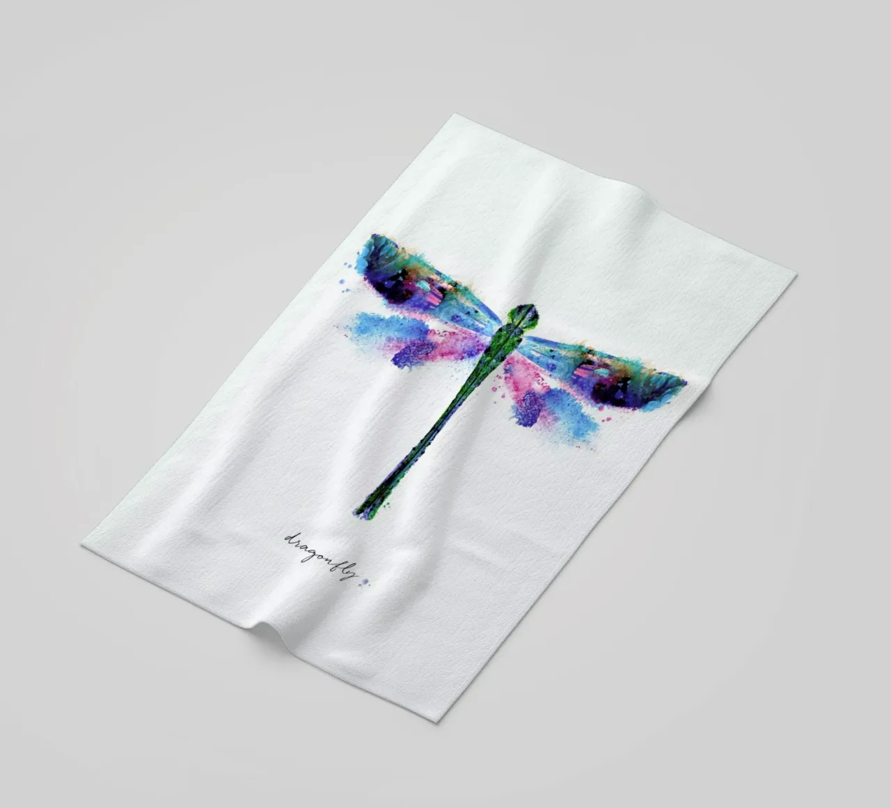 Ink Dragonfly Iridescent II telo mare da Flora & Fauna