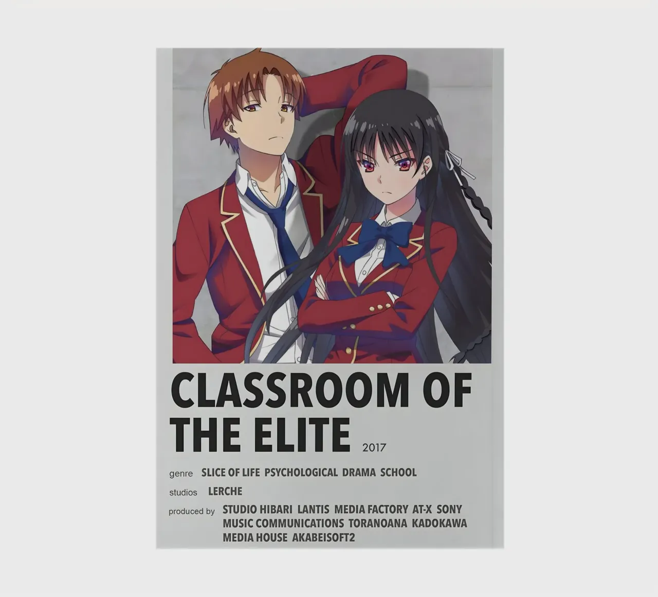 CLASSROOM OF THE ELITE  2017 diario da Totoya
