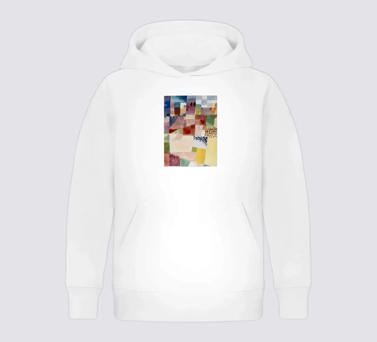 Klee Motif Hammamet Impresión Geométrica Abstracta sudadera con capucha para niño de NorwesClub