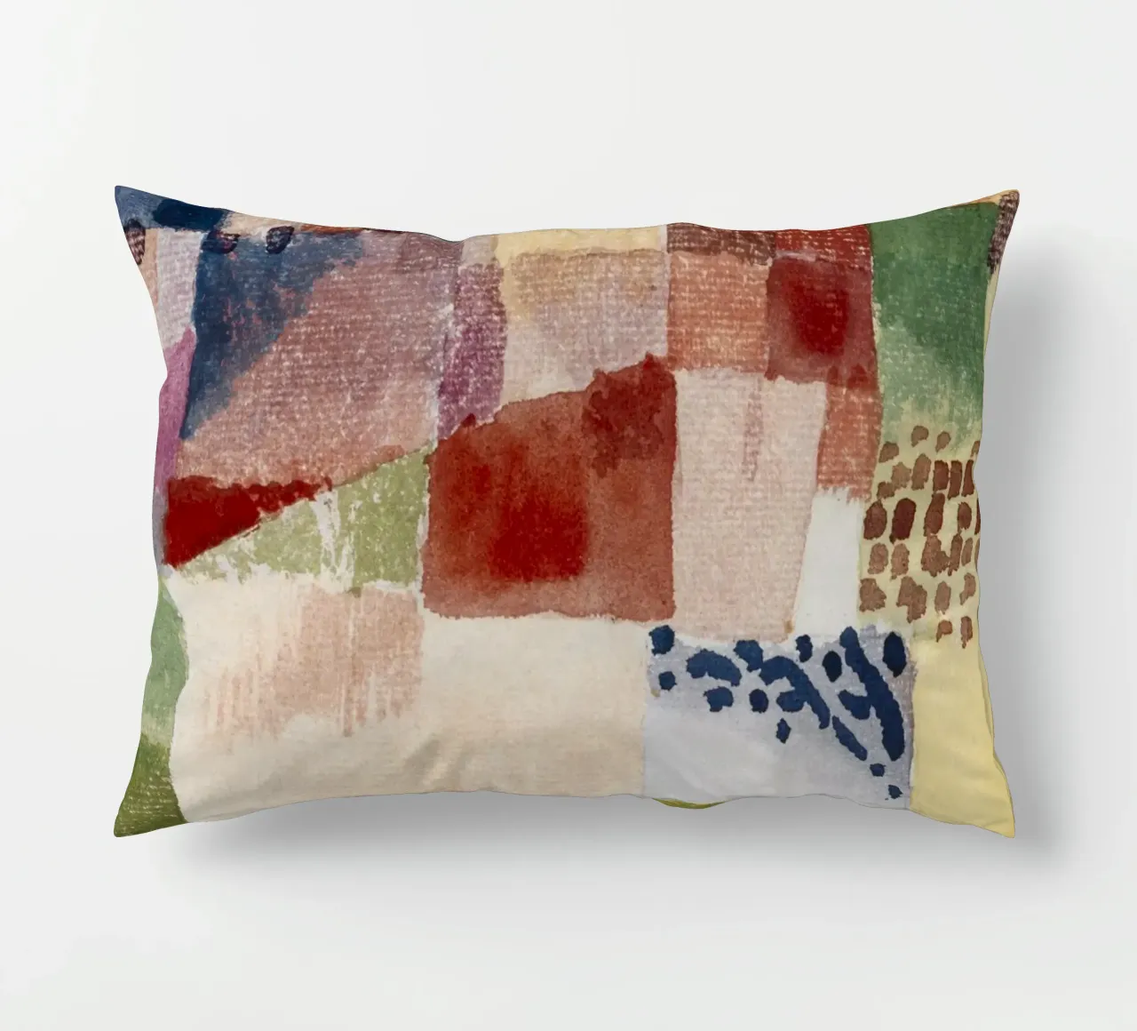 Klee Motif Hammamet Abstract Geometric Art Print decorative cushion by NorwesClub