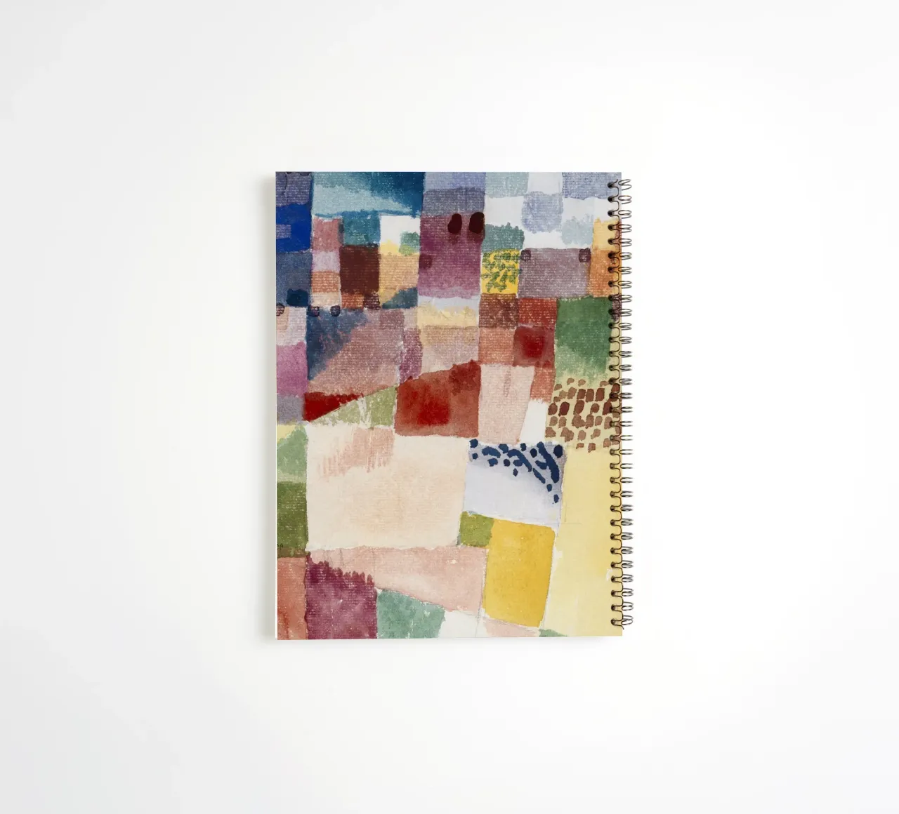 Klee Motif Hammamet Abstract Geometric Art Print spiral notebook by NorwesClub