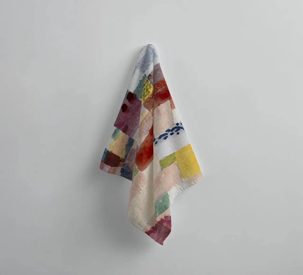 Klee Motif Hammamet Abstract Geometric Art Print towel by NorwesClub