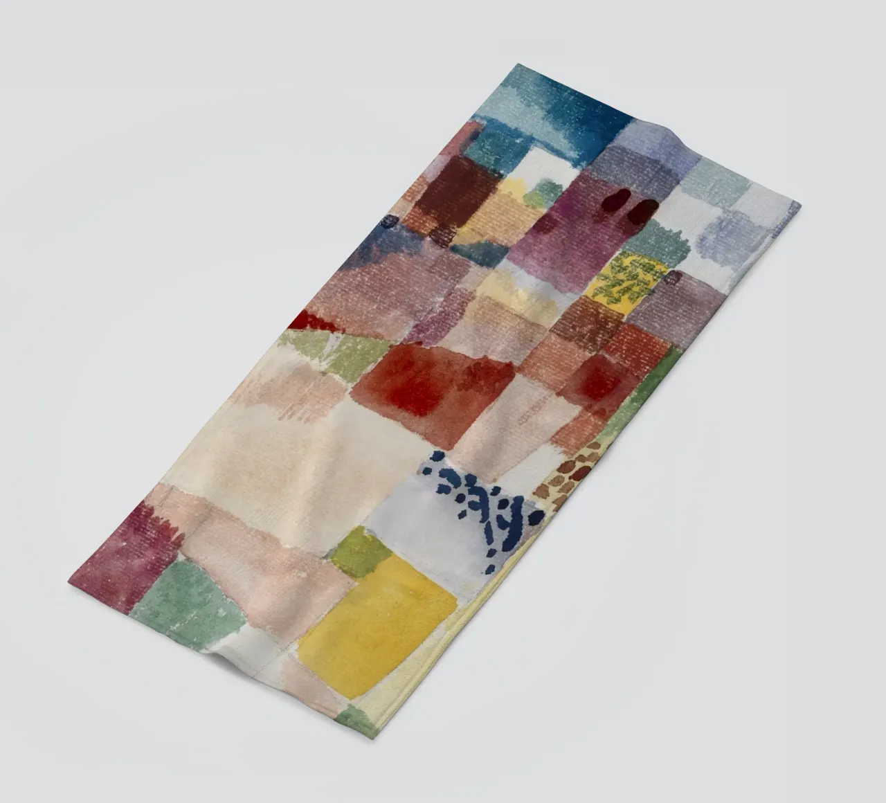 Klee Motif Hammamet Abstract Geometric Art Print beach towel by NorwesClub