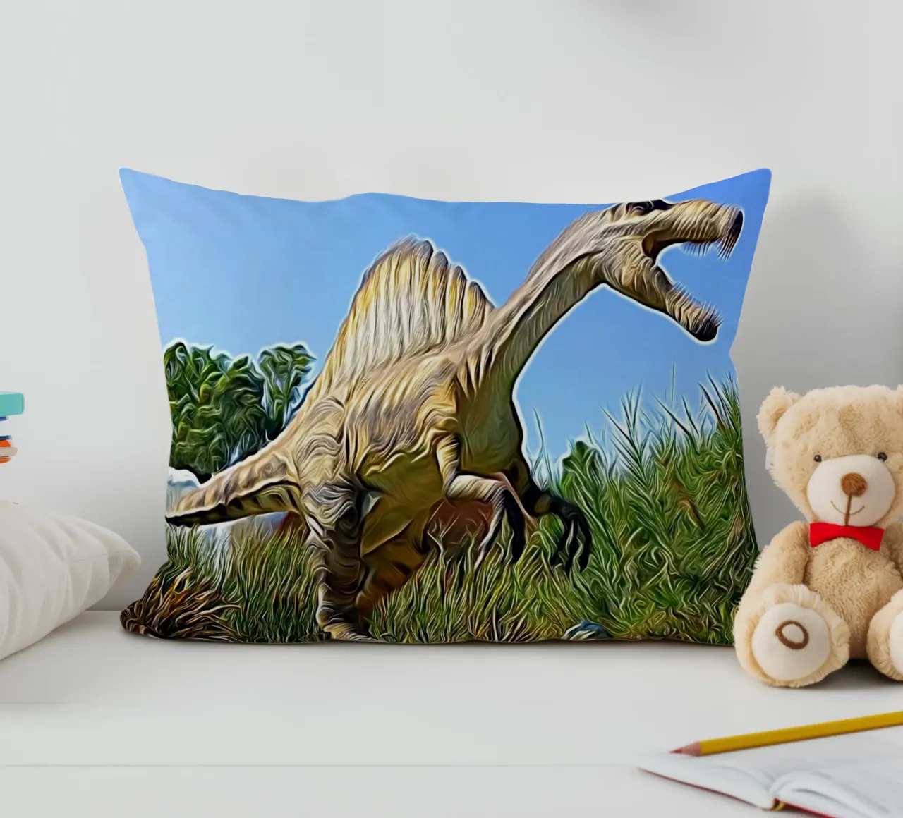 Spinosauro cuscino da Massimo Frascogna