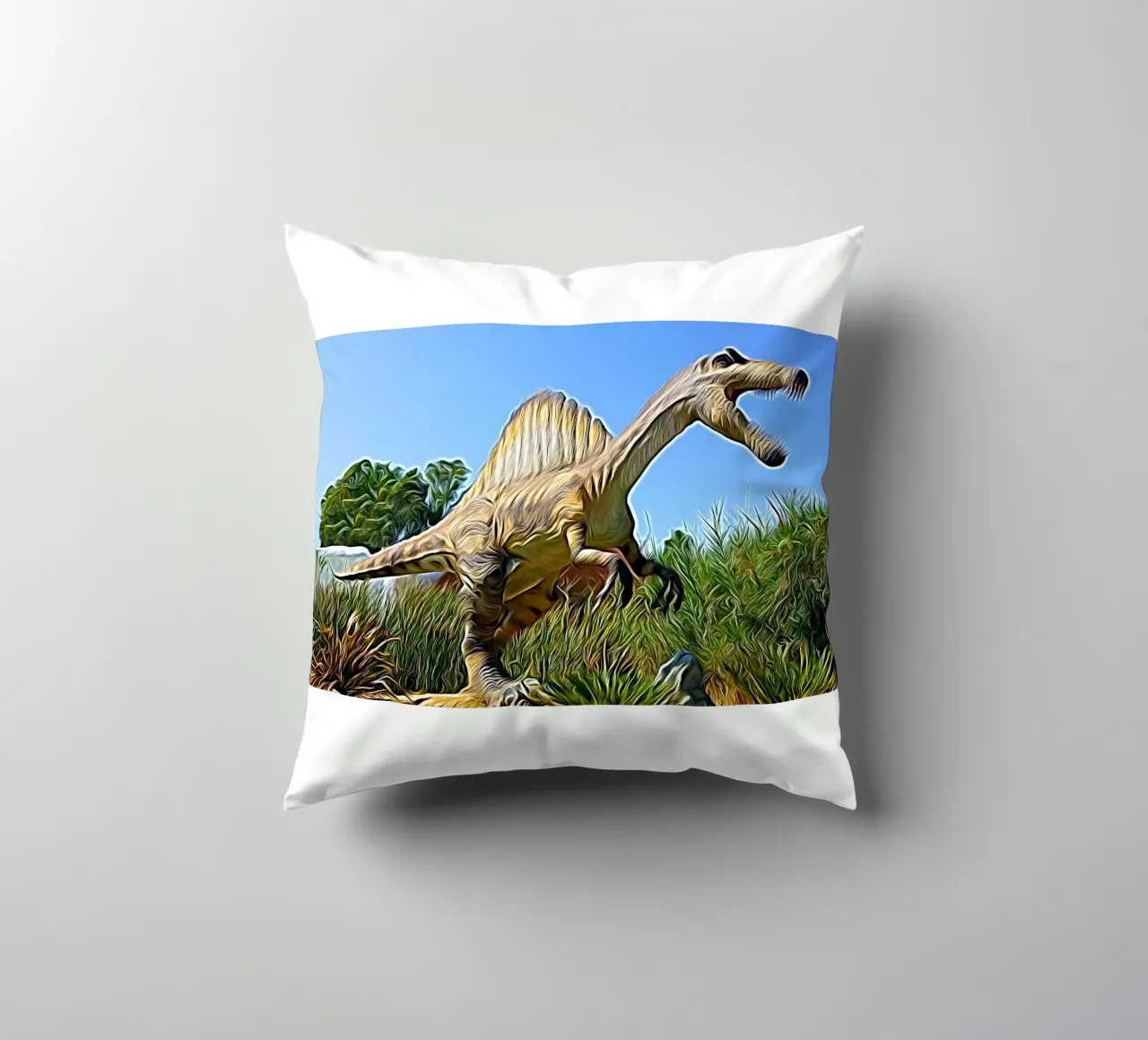 Spinosauro cuscino da Massimo Frascogna