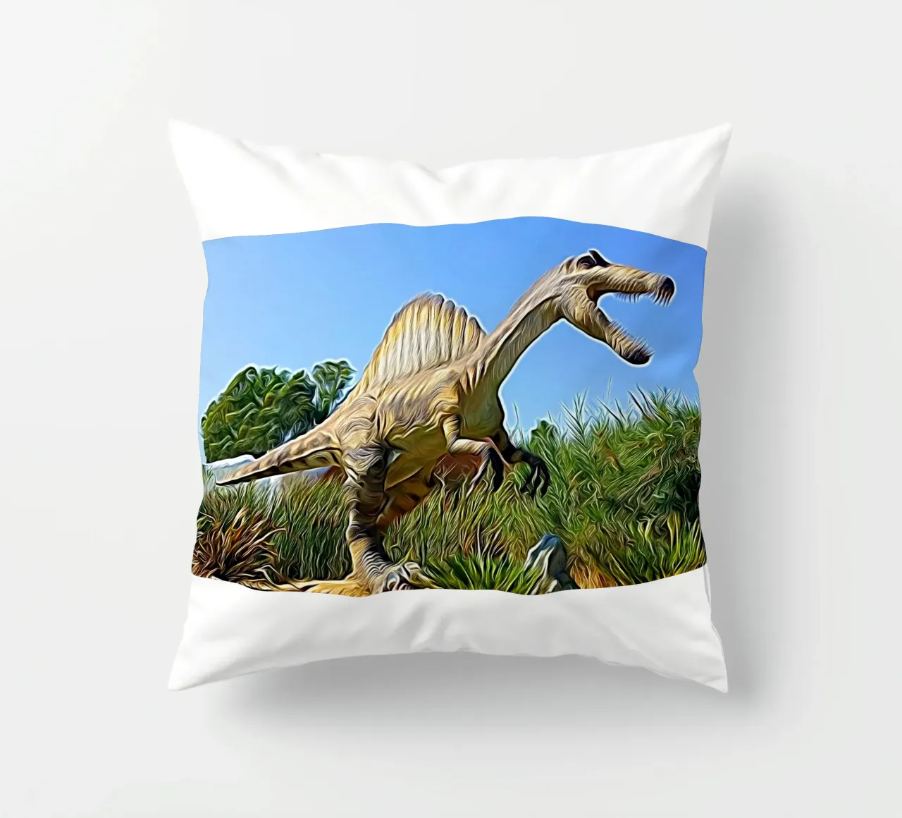 Spinosauro cuscino da Massimo Frascogna