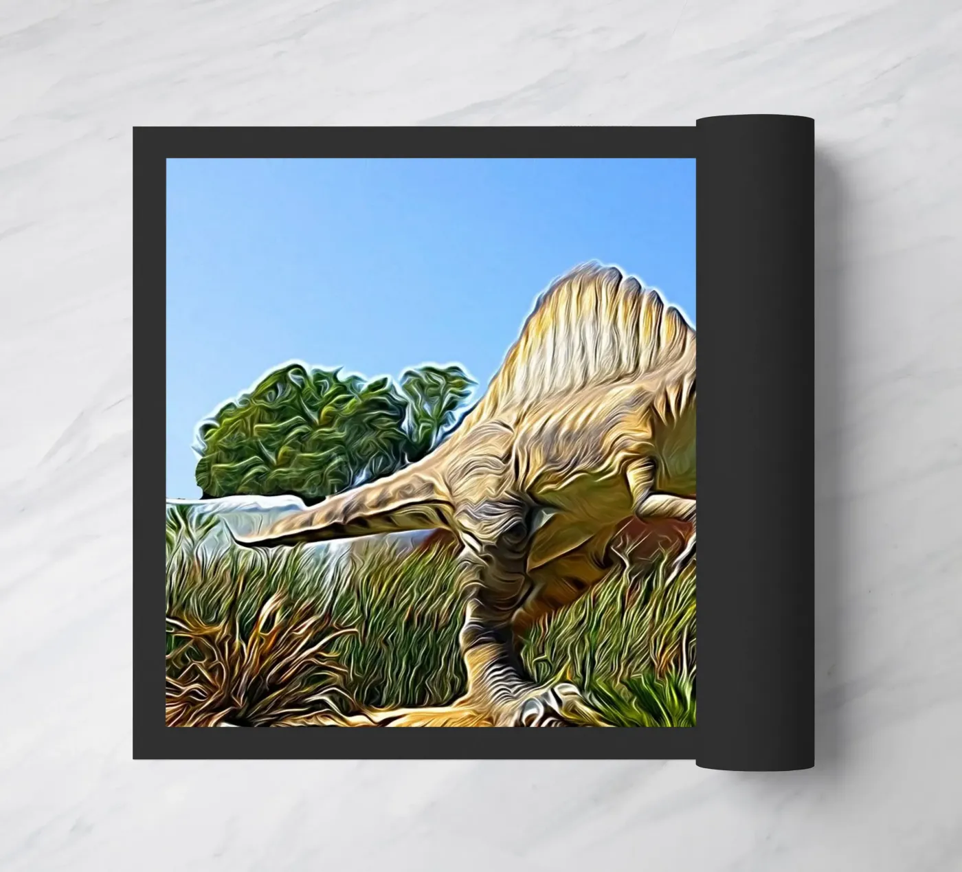 Spinosaurus doormat by Massimo Frascogna